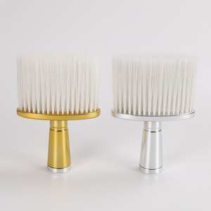 Brosse à cheveux en poils de sanglier en plastique souple - Brosse professionnelle pour le cou et le visage, dépoussiéreur pour salon de coiffure, brosse à cheveux pour le visage - Product Image 4