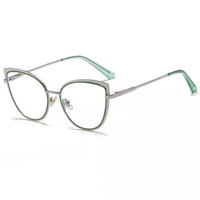 Lunettes Photochromiques Oeil de Chat Monture Métallique Tendance pour Ordinateur Vente en Gros Lunettes Optiques Femme