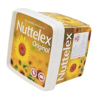 Récipient plastique jetable avec couvercle, pour servir du beurre de fromage, des cacahuètes, avec logo personnalisé, IML, 500g