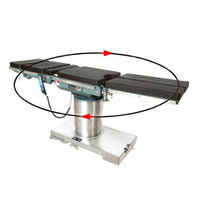Table d'opération neurochirurgicale robuste, capacité de charge 350 kg, table chirurgicale 180 °   Pont réflexe rotatif flexible pour rein, option 0-120 mm