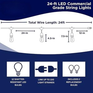IP65 Waterproof Mini LED <b>String</b> Light Warm White Indoor Outdoor Decor for Patio Camping Holiday Ceiling light - Product Image 3