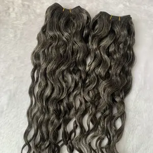 Extension de cheveux Invisible vierges à Body Wave naturelle, couleur grise mixte, 100% naturels, meilleure vente, vente en gros