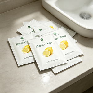 Salviette Umidificate Faduo per la Pulizia del Corpo, Confezionate Singolarmente, Profumo di Limone, Non Tessuto Bianco 4*6 Pollici 23gsm, Eco-Friendly - Product Image 3