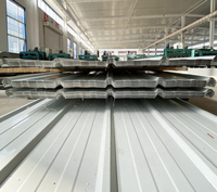 Tôle de toiture en acier ondulé en zinc, tôle d'acier galvanisée prépeinte ondulée