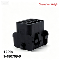 Connecteurs d'alimentation industriels à haute durabilité TE 1-480709-9 12P 6,35 mm, boîtiers de terminaison de fil femelle, accessoires pour équipements d'automatisation