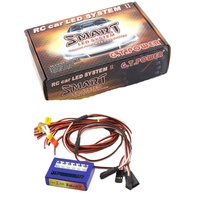 Éclairage pour voiture RC GT Power, 12 LED, modèle intelligent contrôlable par liaison, 2 PPM FM FS 2.4G, kit FREIN + PHARES + CLIGNOTANTS