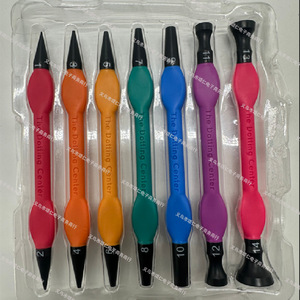 Juego de herramientas para decoración de uñas The Dotting Center, mango de plástico de doble cabezal para manicura y diseño de uñas - Product Image 1