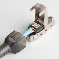 Seto-Herramienta de conector rj45 de super class 6, sin presión, 7CAT6A, conector de cable de red blindado, sin conexión rápida