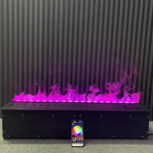 WOGUAN गर्म बिक्री 3d रियल लौ वाष्प भाप आग जगह टीवी स्टैंड सजावटी बिजली के चिमनी टच नियंत्रण