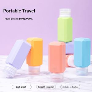 Plastic PE 90ml/60ml Multi-capacity Shampoo <b>Shower</b> Gargle Lotion Bottle Travel <b>Portable</b> - Product Image 3
