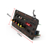 Haut-parleur à affichage LED 100W avec carte amplificateur Bluetooth Module lecteur MP3 32 Go de mémoire et module vocal sonore à tige de traction en fer