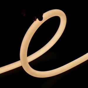 Flexible 24V 25mm Diameter 360 Emitting Back Silicone Neon Strip IP65 White/cct/rgb/rgbw Black Lamp Body <b>Led</b> Neon <b>Lighting</b> - Product Image 1