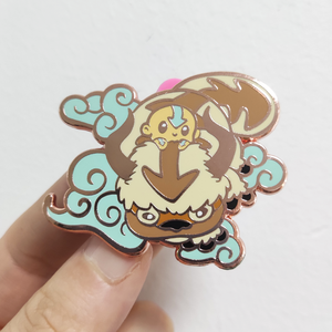 Pins de Esmalte Duro Personalizados de Alta Calidad, Lindos Pins de Solapa de Metal con Diseño de Dibujos Animados, Color Oro Rosa con Brillantina - Product Image 3