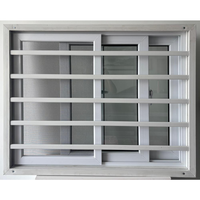 Fenêtres coulissantes en plastique résistant au vent avec renforts en acier galvanisé intégrés, grilles anti-effraction, moustiquaires, écoénergétiques