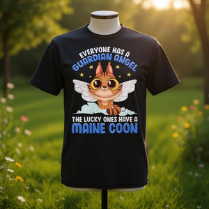 Camiseta Maine Coon Guardian Angel para amantes de los gatos y propietarios de mascotas - Product Image 1