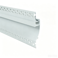 Profilé LED en aluminium pour gypse série 6000, pour bandes LED encastrées dans les cloisons sèches, découpe de profilés en plâtre pour la décoration