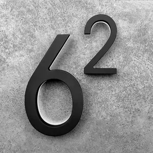 Acrylic Door Number Room Three-dimensional Digital Sign Hotel Room Number Sign