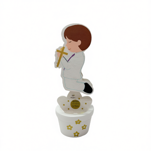 Pinza Madera Boy Communion 3x10cm Décoration Religieuse pour Événements Enfants - Product Image 2