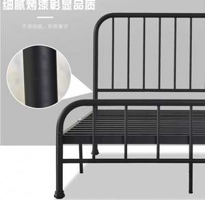 Nordique <span class=keywords><strong>en</strong></span> <span class=keywords><strong>fer</strong></span> forgé <span class=keywords><strong>lit</strong></span> contracté double cadre feuille <span class=keywords><strong>personne</strong></span> épaissi et renforcé Européenne princesse <span class=keywords><strong>lit</strong></span> - Product Image 4