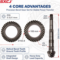 Pignon et Couronne OE 013 409 1436 9/35 pour différentiel VW Golf Jetta Passat, Engrenage de Transmission Finale 10 Dents