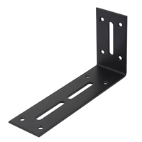 L'étagère d'angle réglable industrielle rustique soutient le noir blanc en acier laminé à froid résistant S M L de forme L