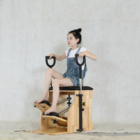 Chaise Wunda en bois de chêne de qualité supérieure, livraison directe d'usine, faible quantité minimale de commande, personnalisable, modèle durable pour studio de Pilates