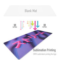 Tapis de bureau antidérapant 900x400 au style tendance avec logo personnalisé, impression par sublimation, bords cousus, tapis de souris pour le gaming – En stock
