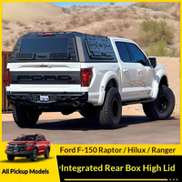 Cubierta de lona para camioneta Ford Ranger Hilux, techo rígido, topper, carcasa de camper, cubierta de caja integrada con apertura de tres vías, portón trasero, venta al por mayor