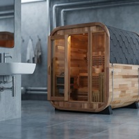 Sauna extérieur en bois massif, moderne, écologique et luxueux, imperméable, pour la maison, la salle de sport, la chambre, la villa, l'usage commercial