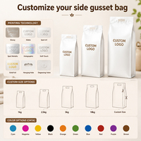 Sachet d'emballage plastique personnalisé imprimé avec soufflet arrière scellé, qualité alimentaire, pour fruits, muesli, céréales 650g
