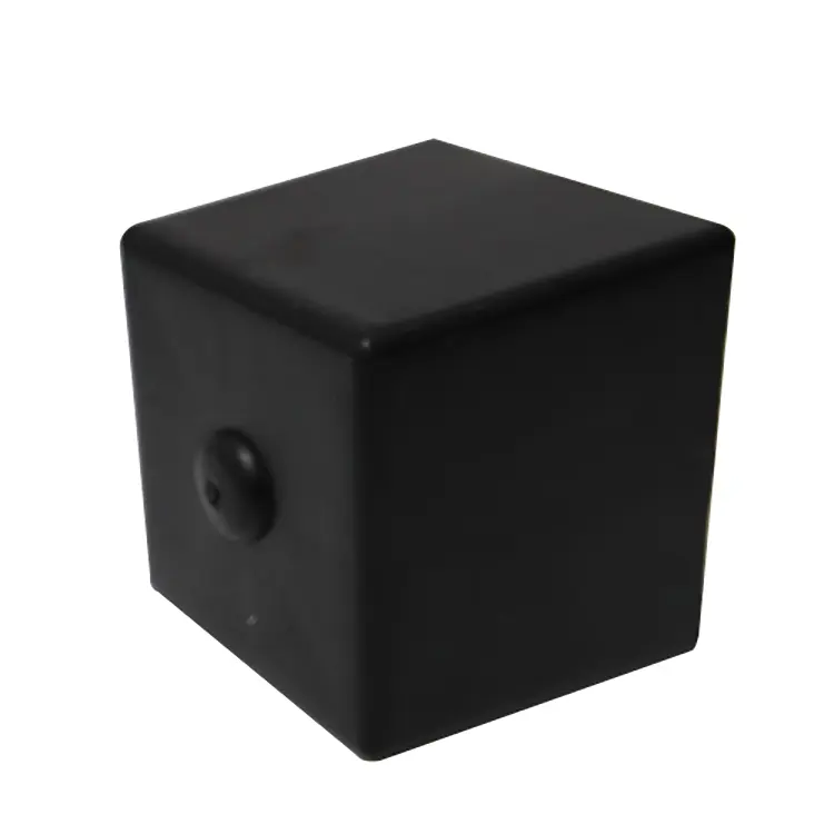黒い正方形の装飾的なプラスチック製の家具の脚ソファベッドアクセサリー用プラスチック製の足家具用