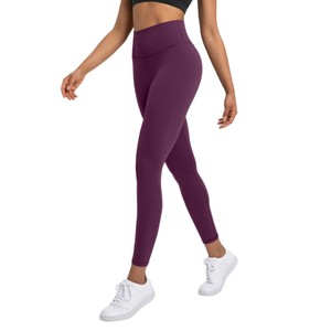 Pantalones de yoga sólidos Athena Lulu <span class=keywords><strong>GELI</strong></span> para mujer, de nailon 66, sensación ligera, cintura alta, secado rápido, longitud completa, efecto moldeador, deportivos - Product Image 5