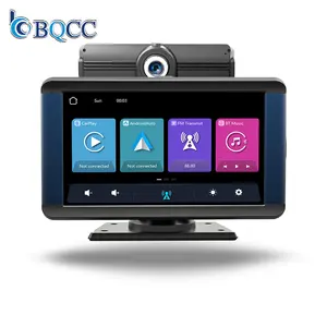 BQCC 7 "IPS pantalla MP5 reproductor inteligente portátil compatible con Carplay Android cámara integrada Mirrorlink con BT AI voz USB B300R