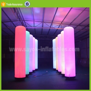 <span class=keywords><strong>Colonne</strong></span> <span class=keywords><strong>lumineuse</strong></span> gonflable <span class=keywords><strong>LED</strong></span> pour mariage et fête, tube lumineux gonflable rempli d'air - Product Image 4