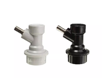 Adaptateur de raccordement à bille en acier inoxydable pour fût de brassage domestique, distributeur de bière Sankey pour utilisation en déconnexion