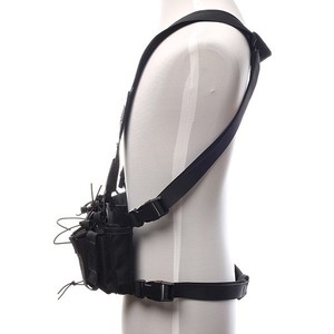 เสื้อกั๊กยุทธวิธีของเลกัมสายสะพายไหล่กระเป๋าคาดเอวกีฬากลางแจ้งผ้าอ็อกซ์ฟอร์ดสีดำทรงพอดีตัว - Product Image 3