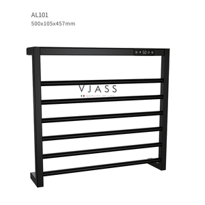 Điện 6-thanh khăn đường sắt Kệ điều khiển kỹ thuật số thép không gỉ màu đen làm nóng khăn ấm giá cho phòng tắm khách sạn - Product Image 4