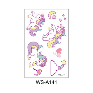 Tatuaggi temporanei per bambini all'ingrosso/tatuaggi <span class=keywords><strong>unicorno</strong></span> principessa tatuaggio temporaneo/autoadesivo del tatuaggio per i bambini - Product Image 5