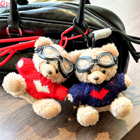 QQ vente en gros nouveau porte-clés en peluche doux et parfumé, pendentif de sac de poupée de lapin à longues oreilles,