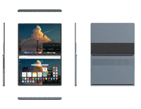 Nuevo Intel 13,5 + 13,5 pulgadas DDR4 16GB SSD pantalla táctil de 10 puntos doble escritura a mano 360 grados Flip Laptop teclado Inglés para negocios