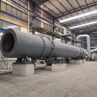Sécheur rotatif d'engrais écoénergétique, rotation stable du tambour, transfert de chaleur uniforme, capacité de 1 à 50 t/h, acier au carbone/acier inoxydable 304