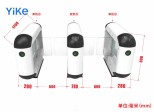 Torniquete Automático Abatible con Reconocimiento Facial, Panel NFC, Módulo Escáner QR, Fabricante con Suministro Directo, Personalización OEM/ODM - Product Image 2