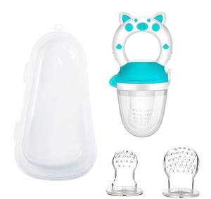 Sucette pour bébé en <span class=keywords><strong>silicone</strong></span> personnalisée en usine 2025, sans BPA, motif de dessin animé, pour mâcher les fruits et les légumes, complément alimentaire pour bébé de 0 à 12 mois - Product Image 4