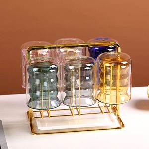 Pot en verre transparent à double paroi coloré, écologique, personnalisé, 200 ml, en gros, pour la fabrication de bougies - Product Image 2