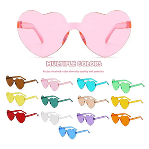Hot Selling Colorful Heart Shaped <b>Sunglasses</b> Party Favors Kids Birthday Wedding Festival Event Supplies - Product Image 4