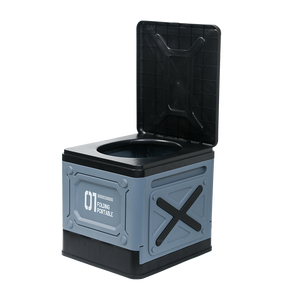 Portable pliant toilette en plastique Porta pot pour voiture extérieure Camping Style de conception asiatique pour salle de bain - Product Image 3