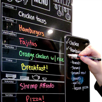 Tableau magnétique effaçable en PVC écologique pour réfrigérateur, planificateur de repas, liste de courses, organisateur pour la maison, le bureau et l'école