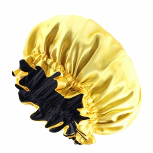 Nuevo Diseño, 100% Seda de Lujo, Doble Capa, Estampado Sólido, Gorros de Diseñador de Primera Calidad para Mujer, Venta al por Mayor para Proteger el Cabello - Product Image 4