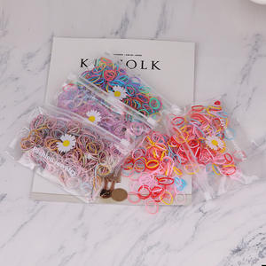 Élastiques colorés en sachets, jetables, de style coréen, pour la vente en gros, adaptés aux adultes et aux enfants, élastiques portables. - Product Image 3