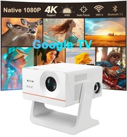 Proyector de Video Inteligente Certificado por Google-TV, Full HD 1080P 4K, para Juegos, Reuniones, Películas, Proyector Wifi para Teléfono, Tableta y Juegos 5G